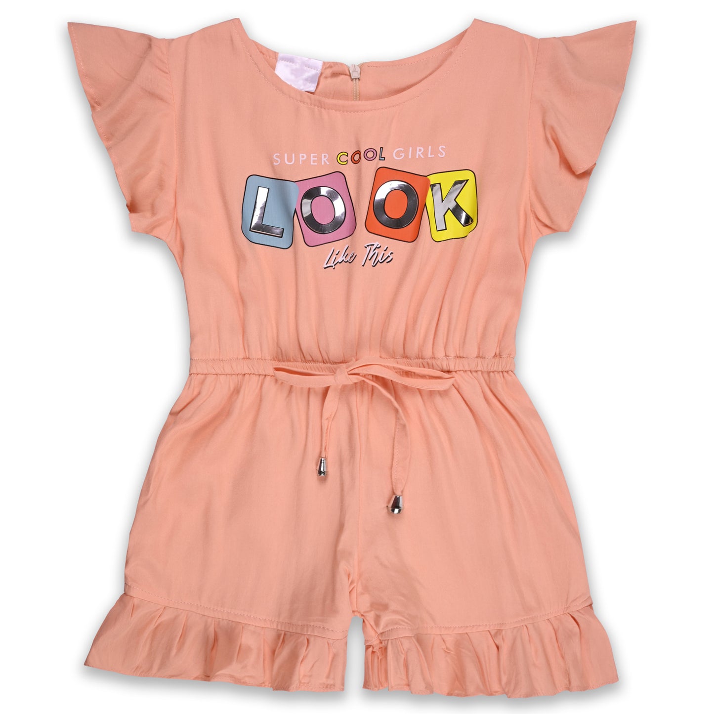 Girls Printed Cap Sleeve Fit and Flare Dress