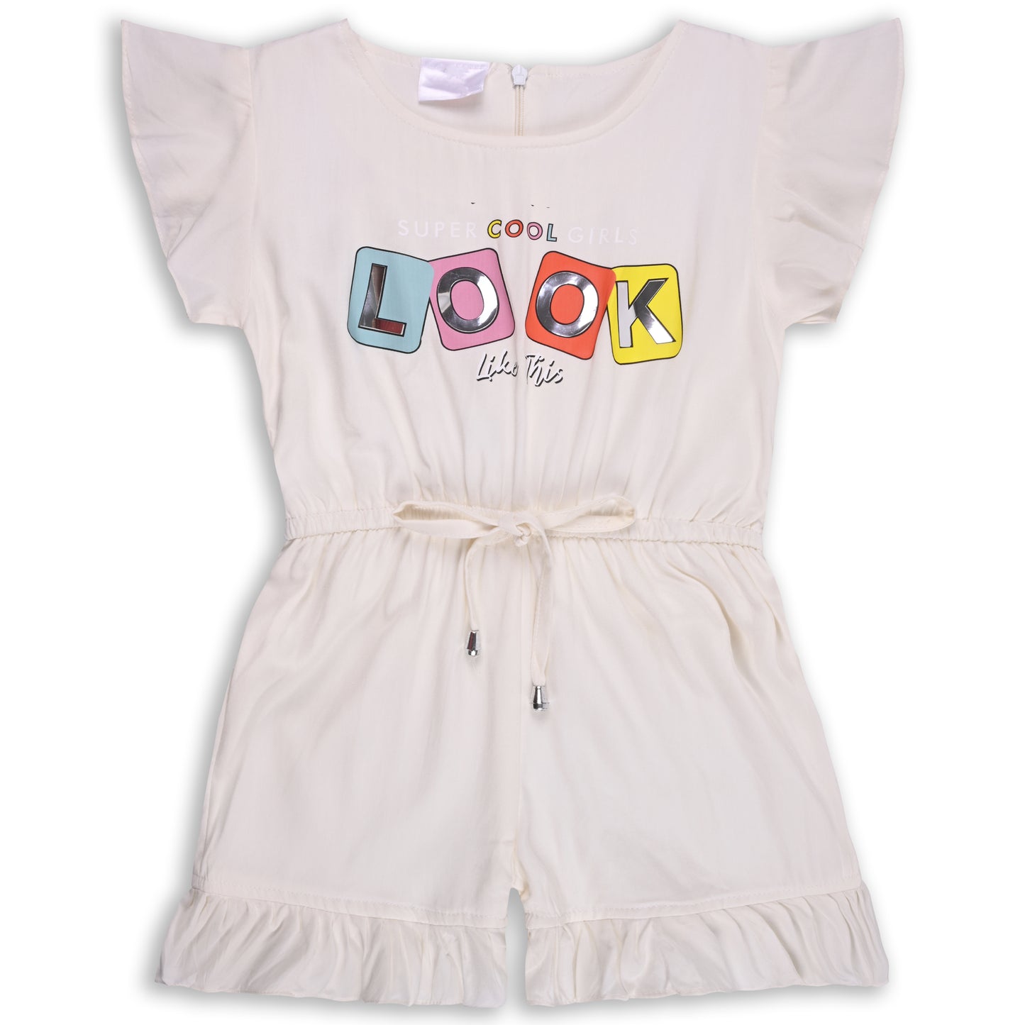Girls Printed Cap Sleeve Fit and Flare Dress