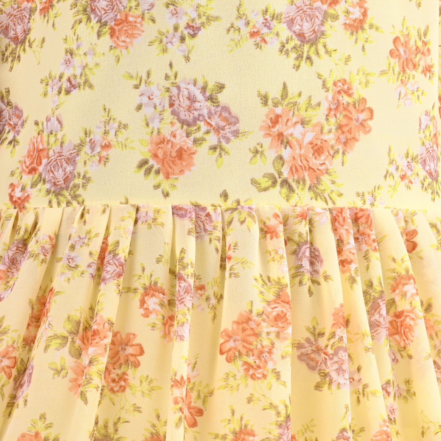 Girls Floral Print Flutter Sleeve Casual Dress