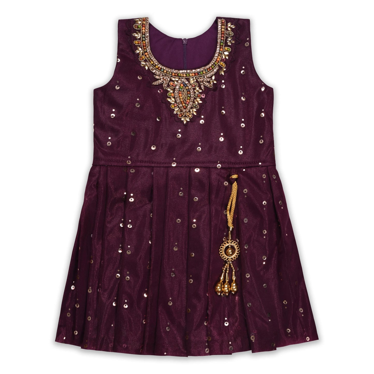 Elegant Satin Ethnic Kurti Set with Sharara & Dupatta