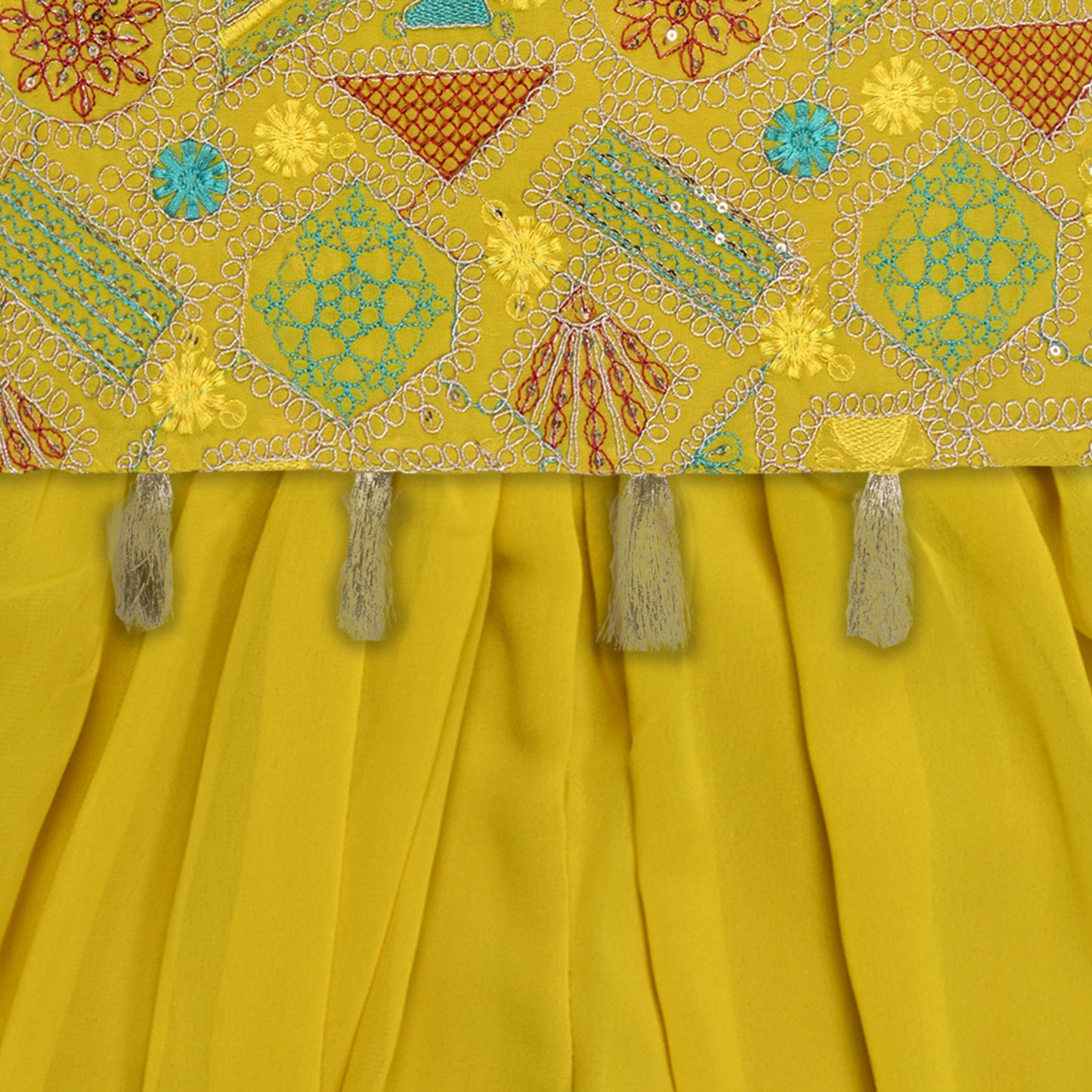 Girls Ethnic Kurta Palazzo Set with Dupatta