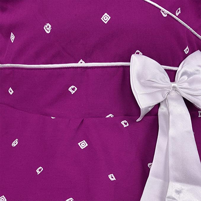 Girls Cotton Polka Printed Summer Dress