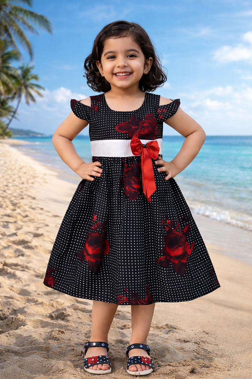 Baby Girls' Knee Length summer Dress