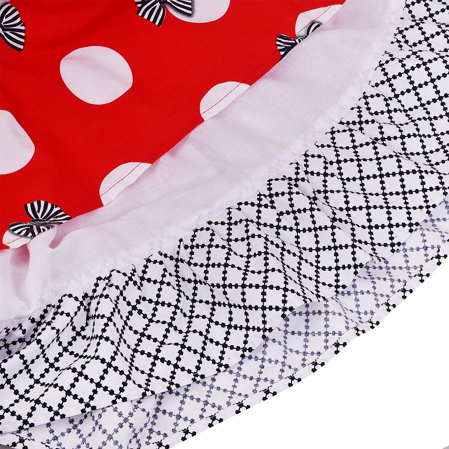 Girls Pure Cotton Printed Summer Casual Dress