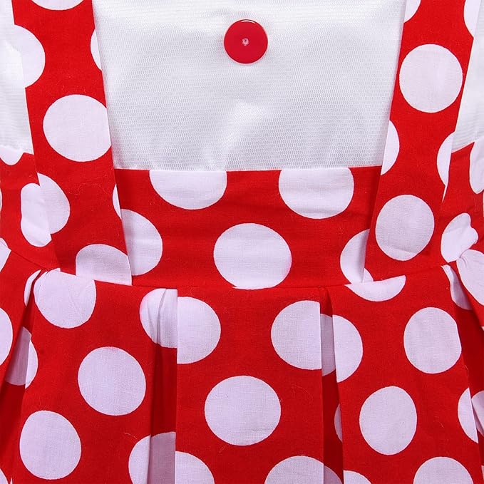 Girls Polka Dot Cotton Sleeveless Dress