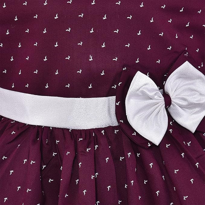 Girls Graphic Printed Fit and Flare Dress