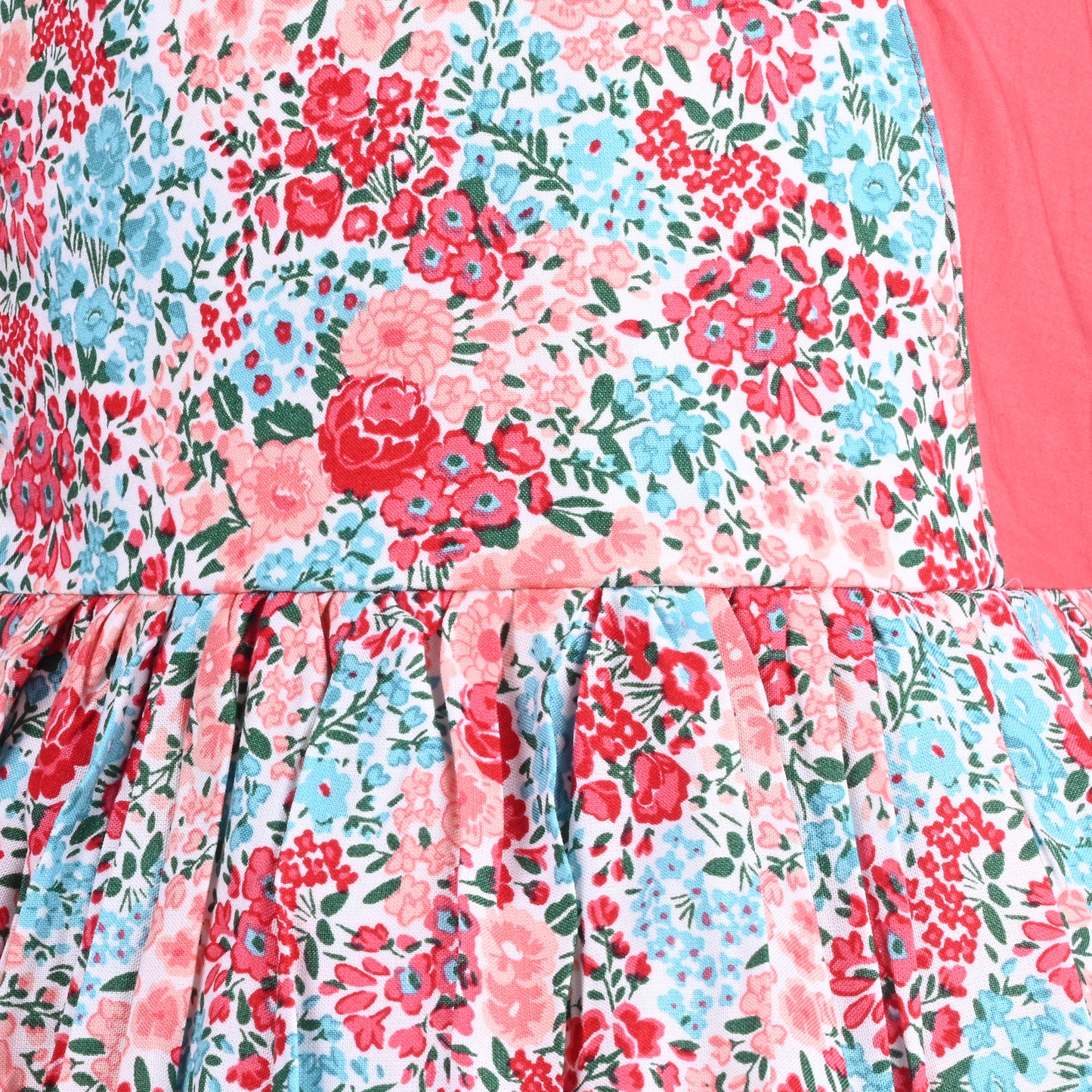 Girls Floral Print Fit and Flare Frock Dress