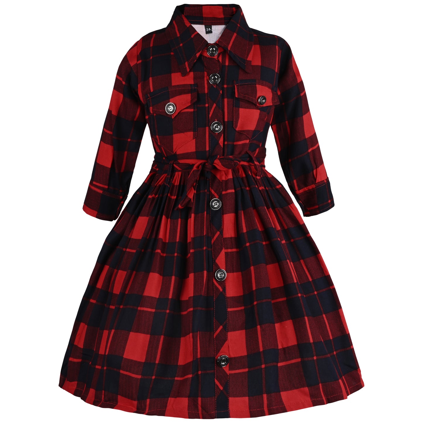 Buy Premium Baby Girls Red Cotton Summer Dress Online