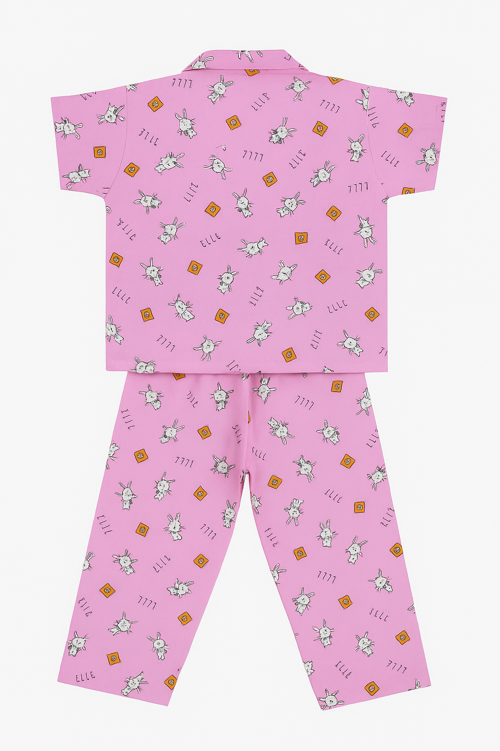 Unisex Printed Top and Bottom Pyjamas Night Dress