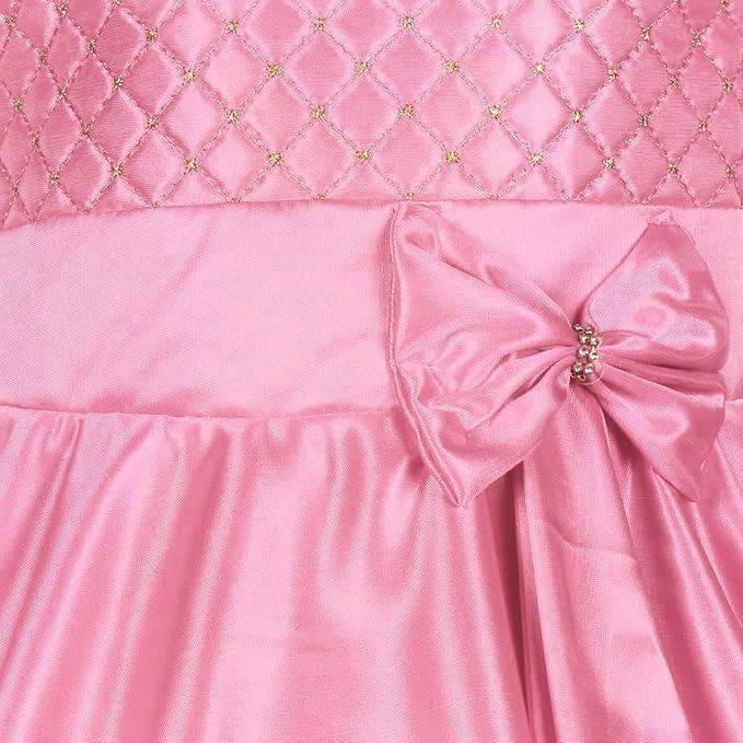Girls A-Line Frock Dress With Tie-Up