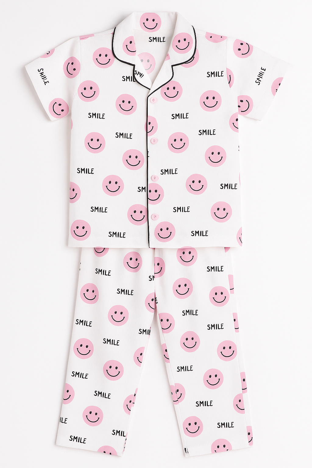 Unisex Printed Top and Bottom Pyjamas Night Dress
