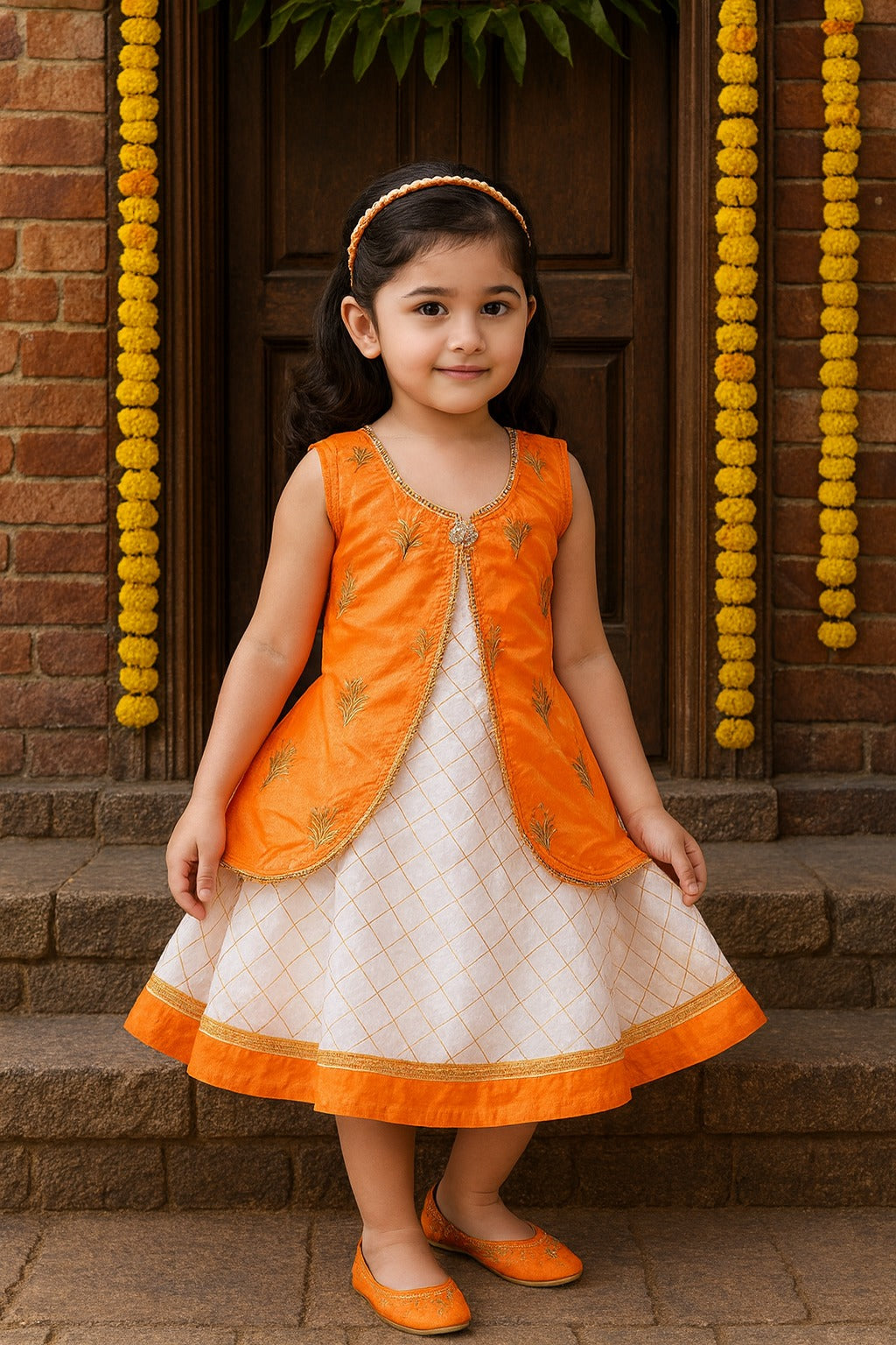 Wish Karo Kids Birthday Dress Frock (fe2926org)