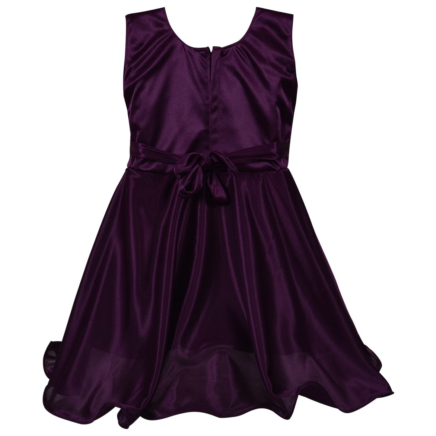Girls Embroidered Bow Casual Dress