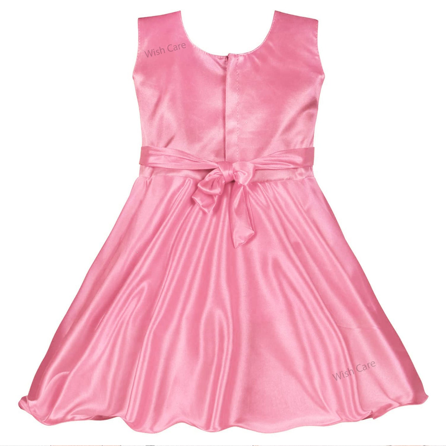 Girls Embroidered Bow Casual Dress