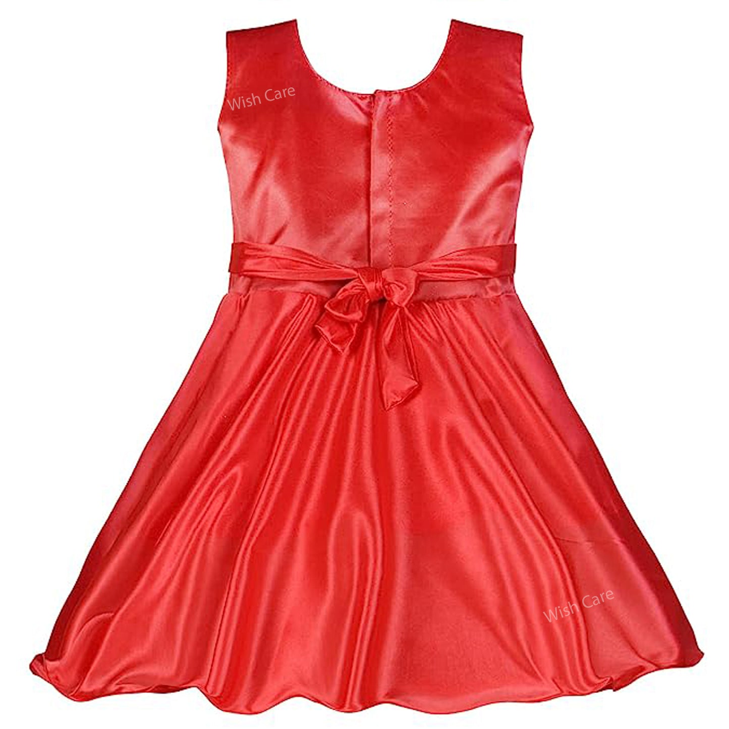 Girls Embroidered Bow Casual Dress