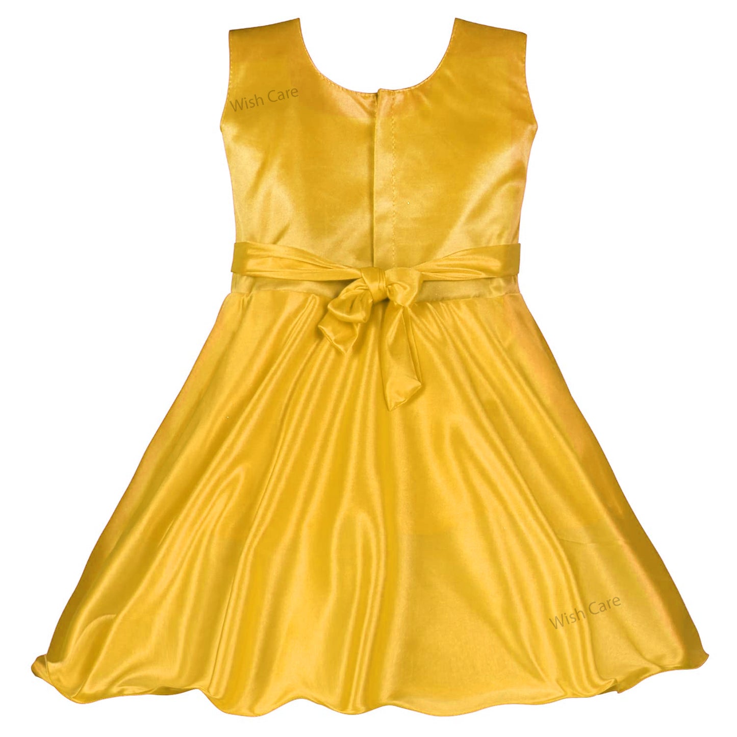 Girls Embroidered Bow Casual Dress