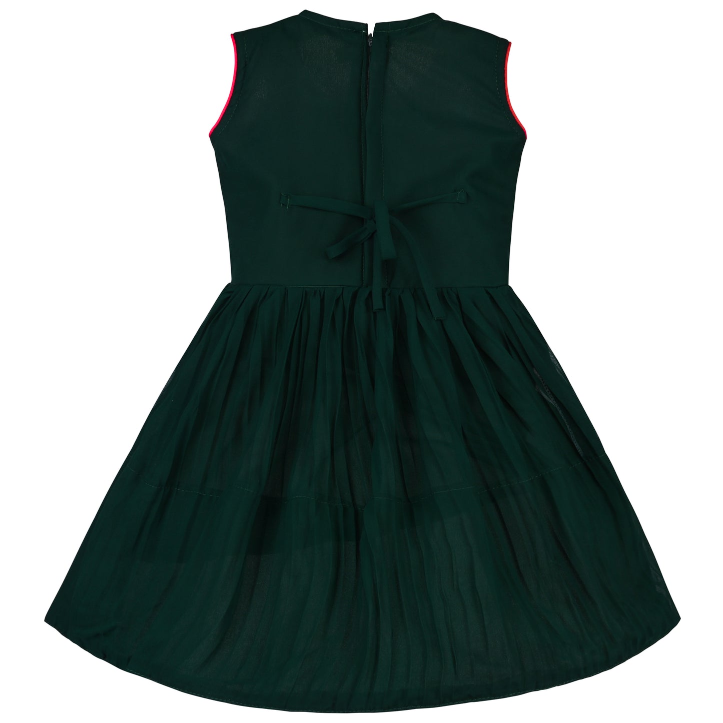 Girls Embroidered Fit and Flare Frock Dress