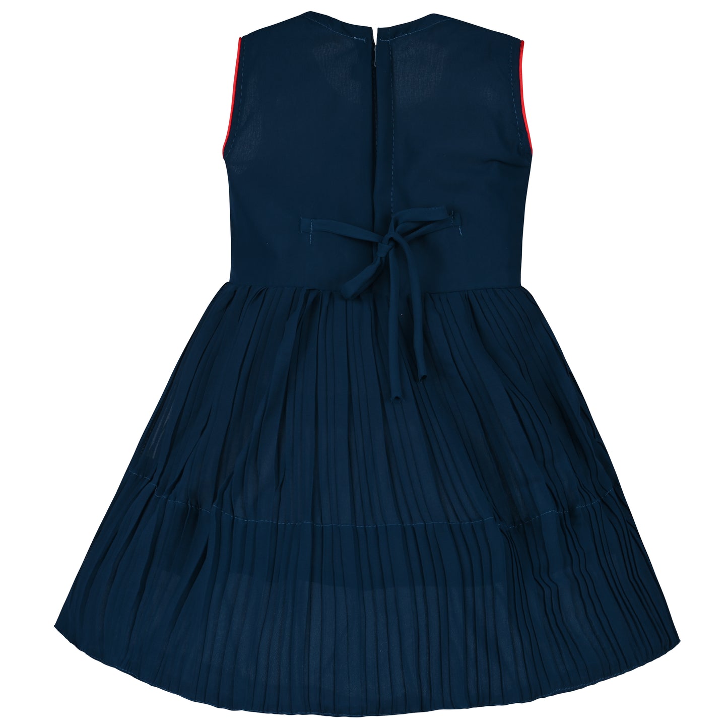 Girls Embroidered Fit and Flare Frock Dress