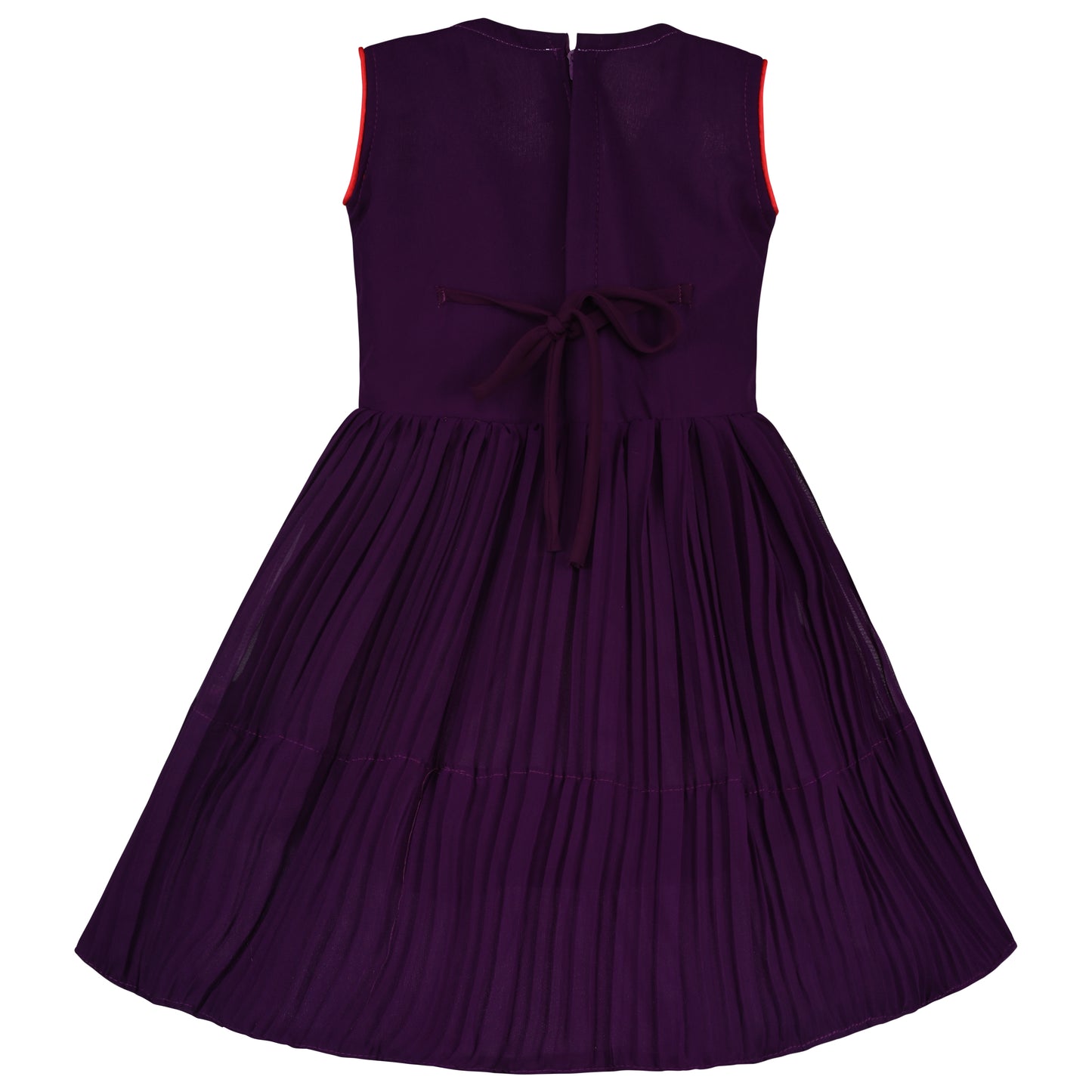 Girls Embroidered Fit and Flare Frock Dress