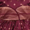 Girls Silk Pattu Pavadai Flare Ethnic Dress