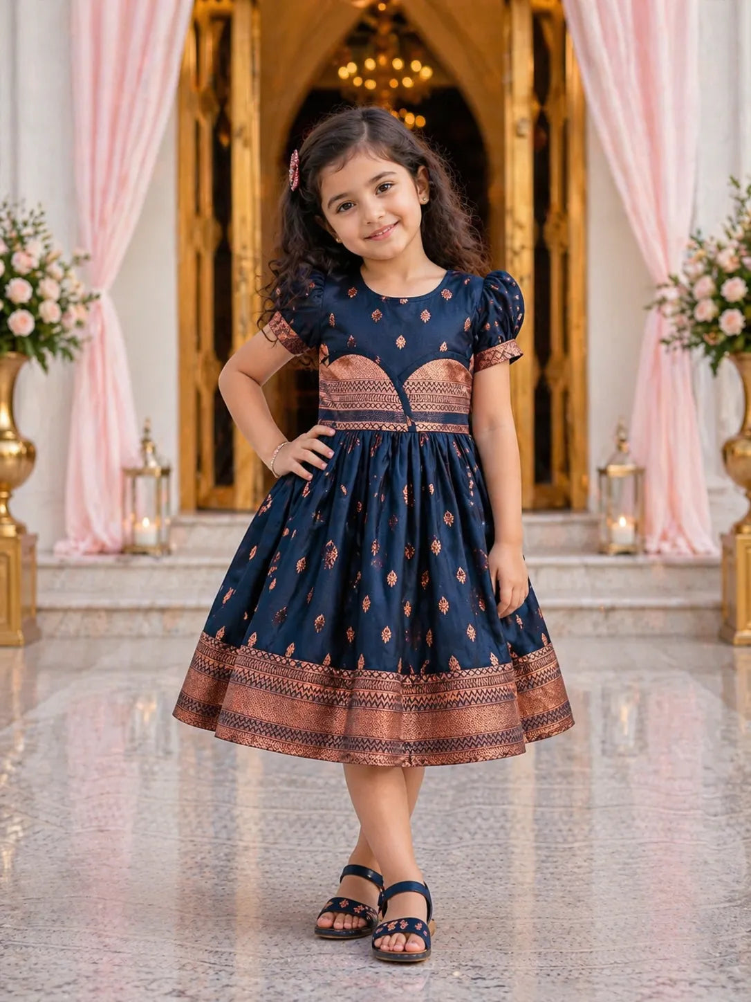 Buy Premium Baby Girls Ethnic and Wedding Silk Pattu Pavadai Dress | Buy  Ethnic Dress for Girls | Baby Girls Wedding Dress & Frocks Online