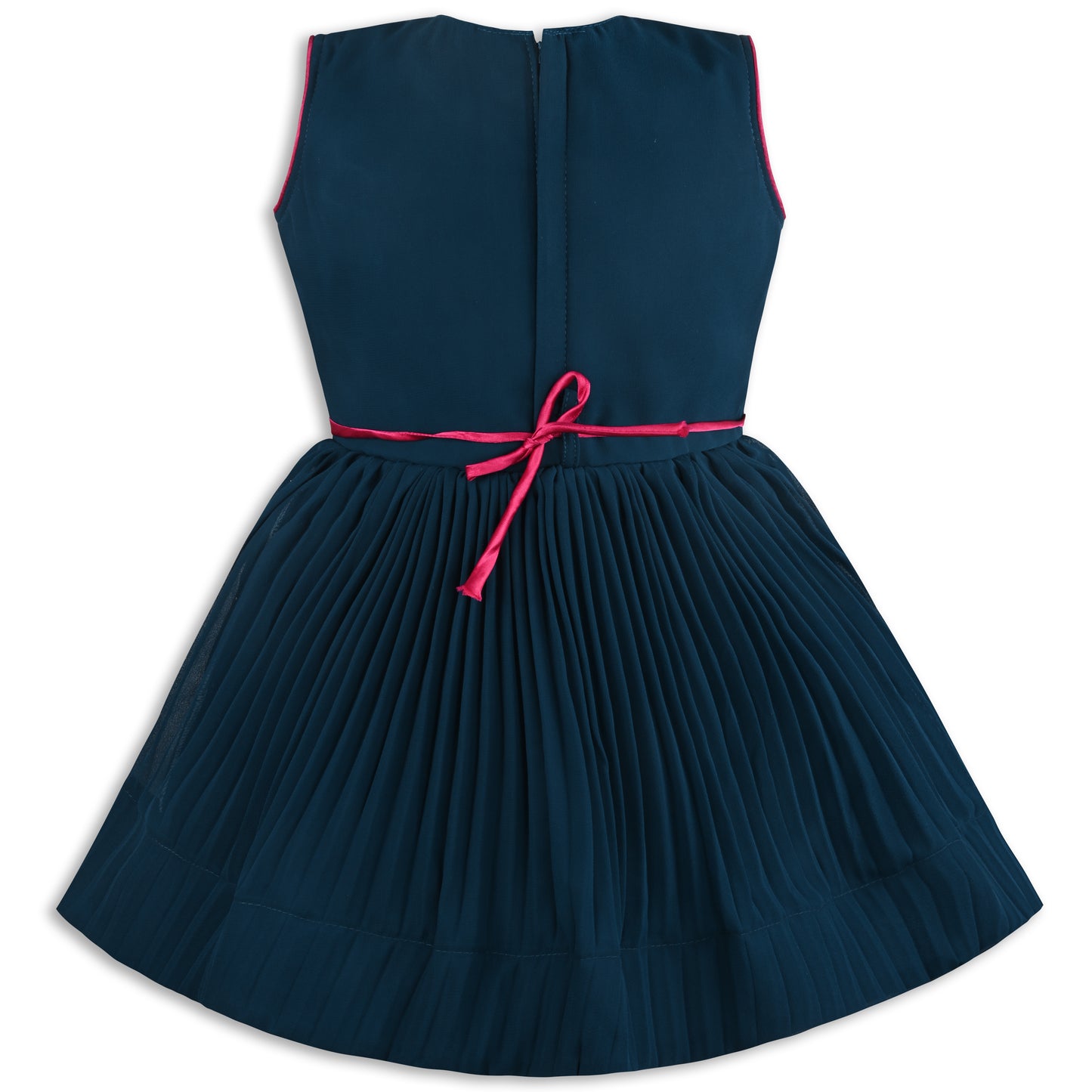 Girls Floral Print Fit and Flare Frock Dress