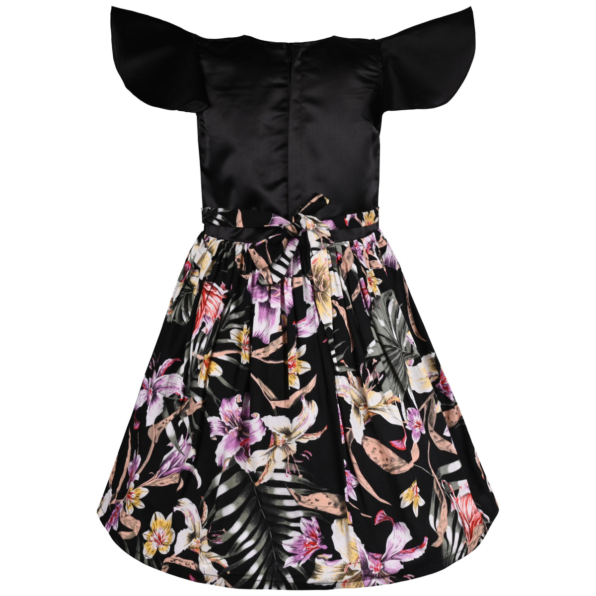 Girls Casual Wear Dress | Baby Girls Summer Party Wear Online | Floral Georgette Dress
