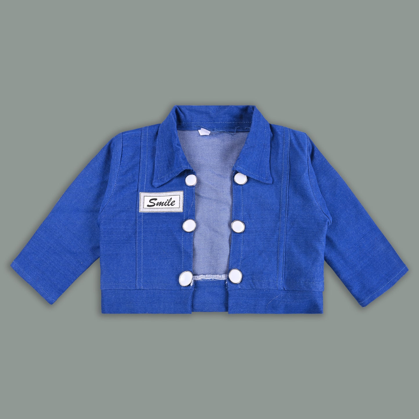 Girls Polka Print Flared Casual Dress with Jacket