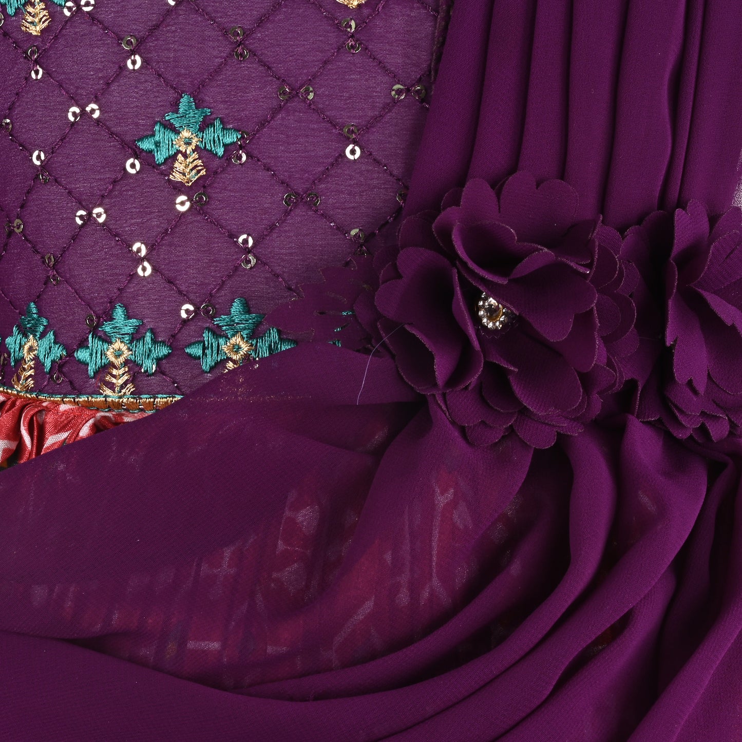 Buy Premium Baby Girls Ethnic Georgette Dress Online