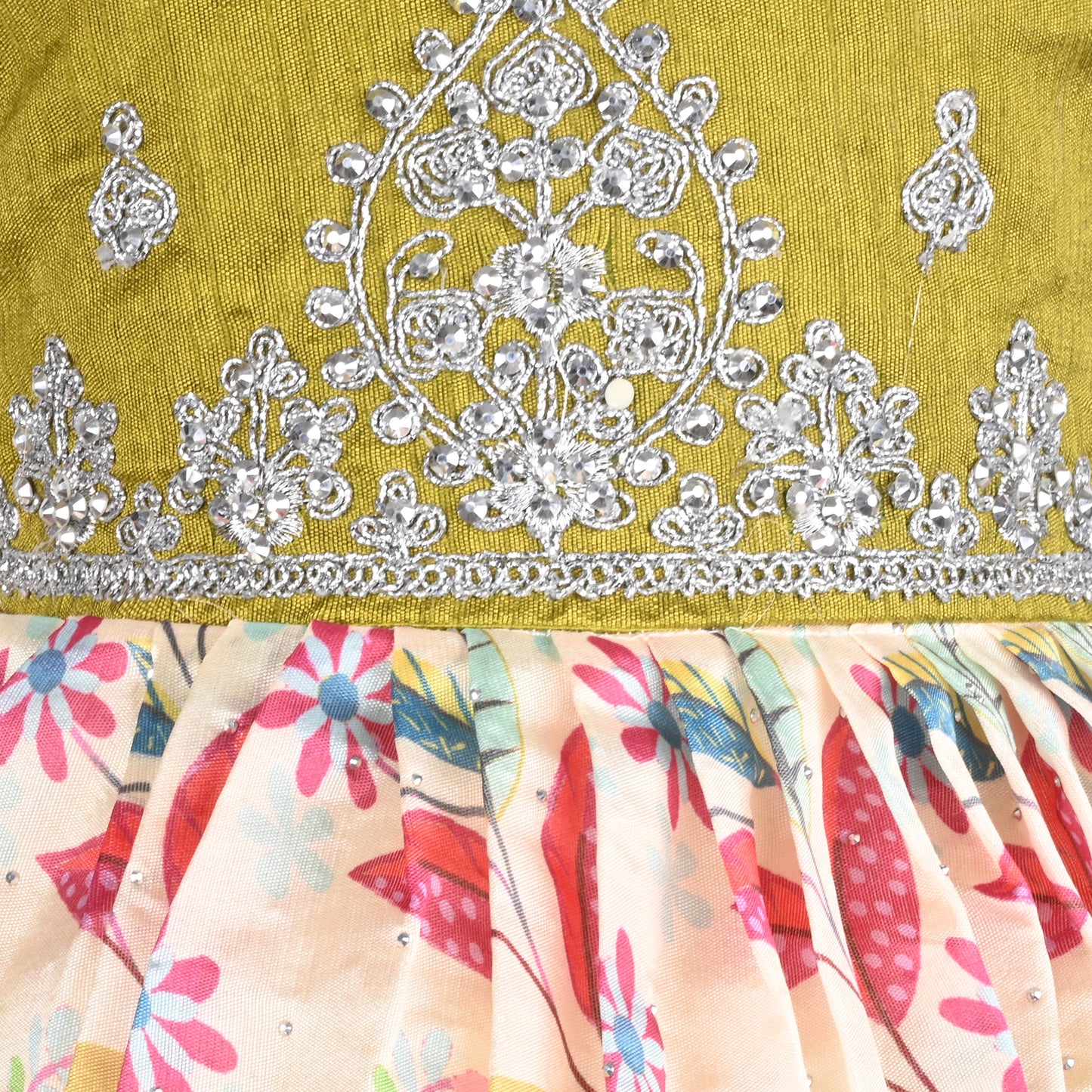 Girls Embellished Zari Embroidery Ethnic Dress fe3544