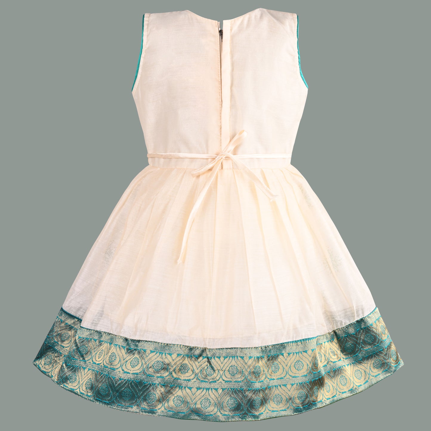 Buy Premium Onam Dress for Baby Girl Online | Girls Kasavu Frocks