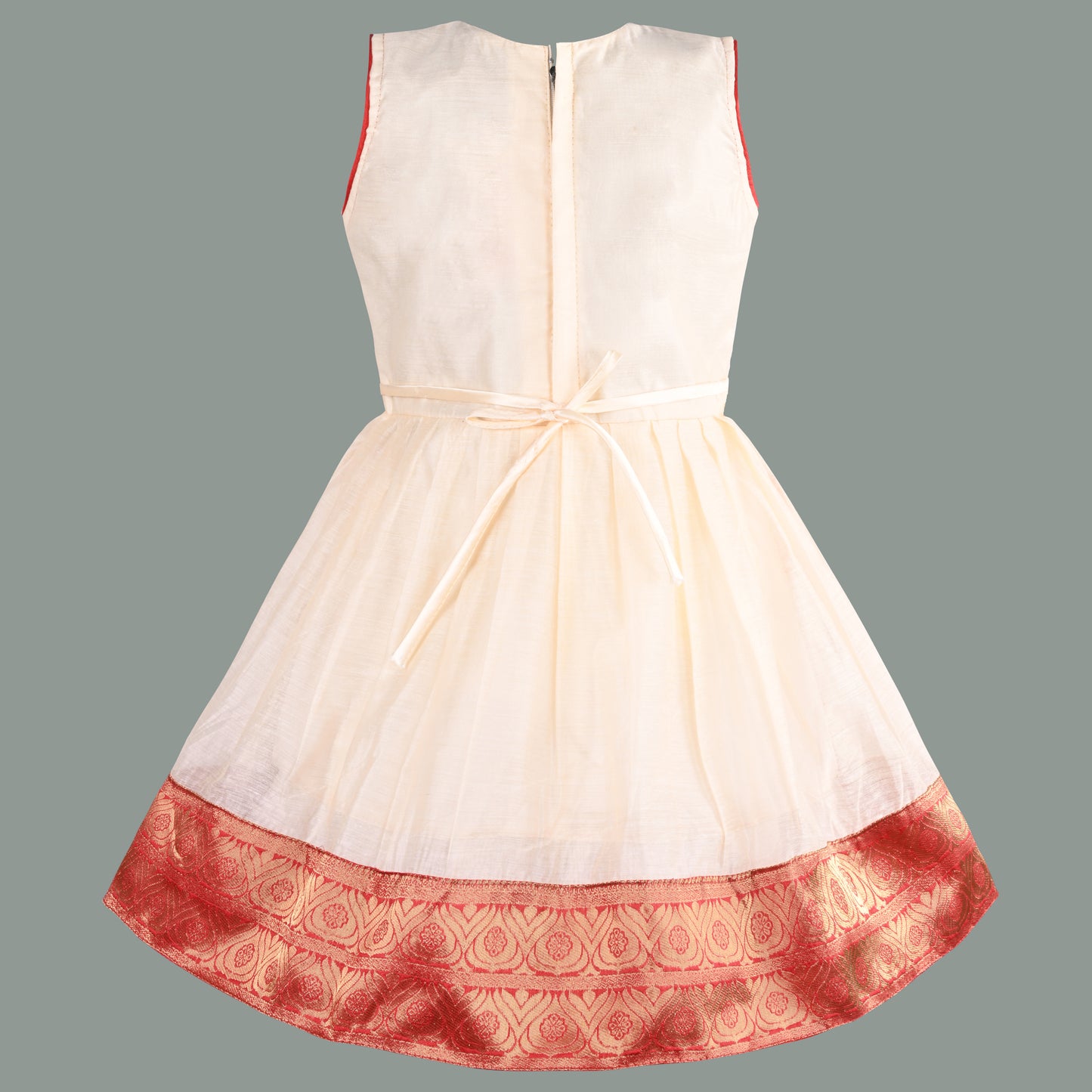 Buy Premium Onam Dress for Baby Girl Online | Girls Kasavu Frocks