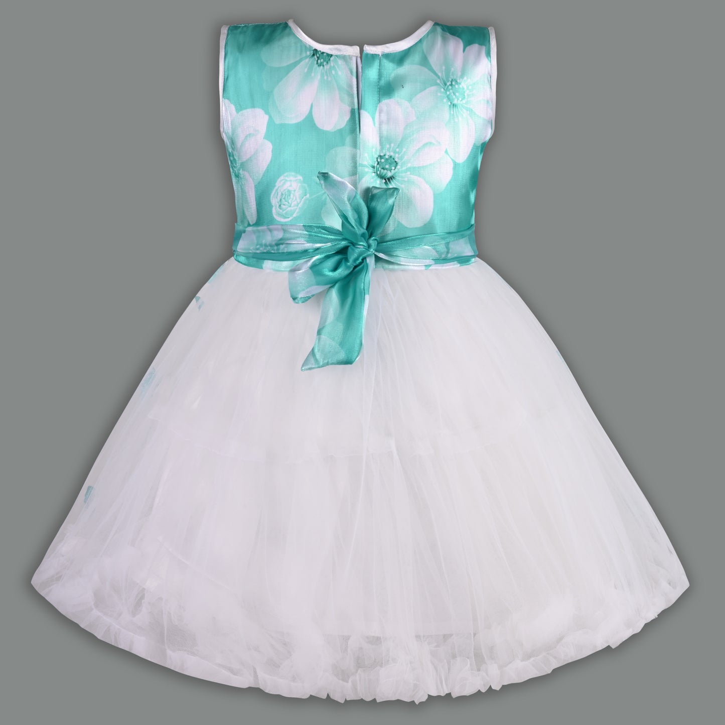 Girls Floral Butterfly Flutter Net Party Dress