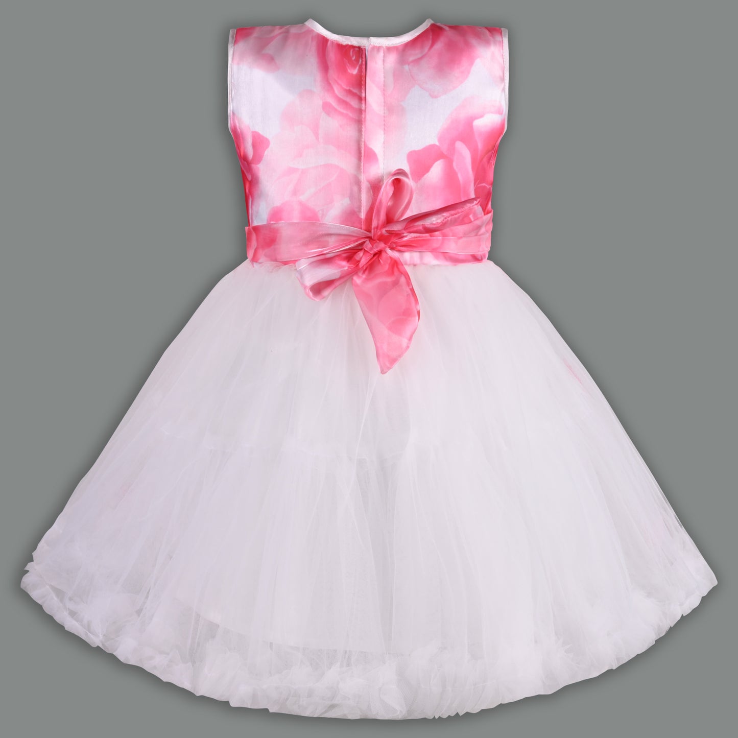 Girls Floral Butterfly Flutter Net Party Dress