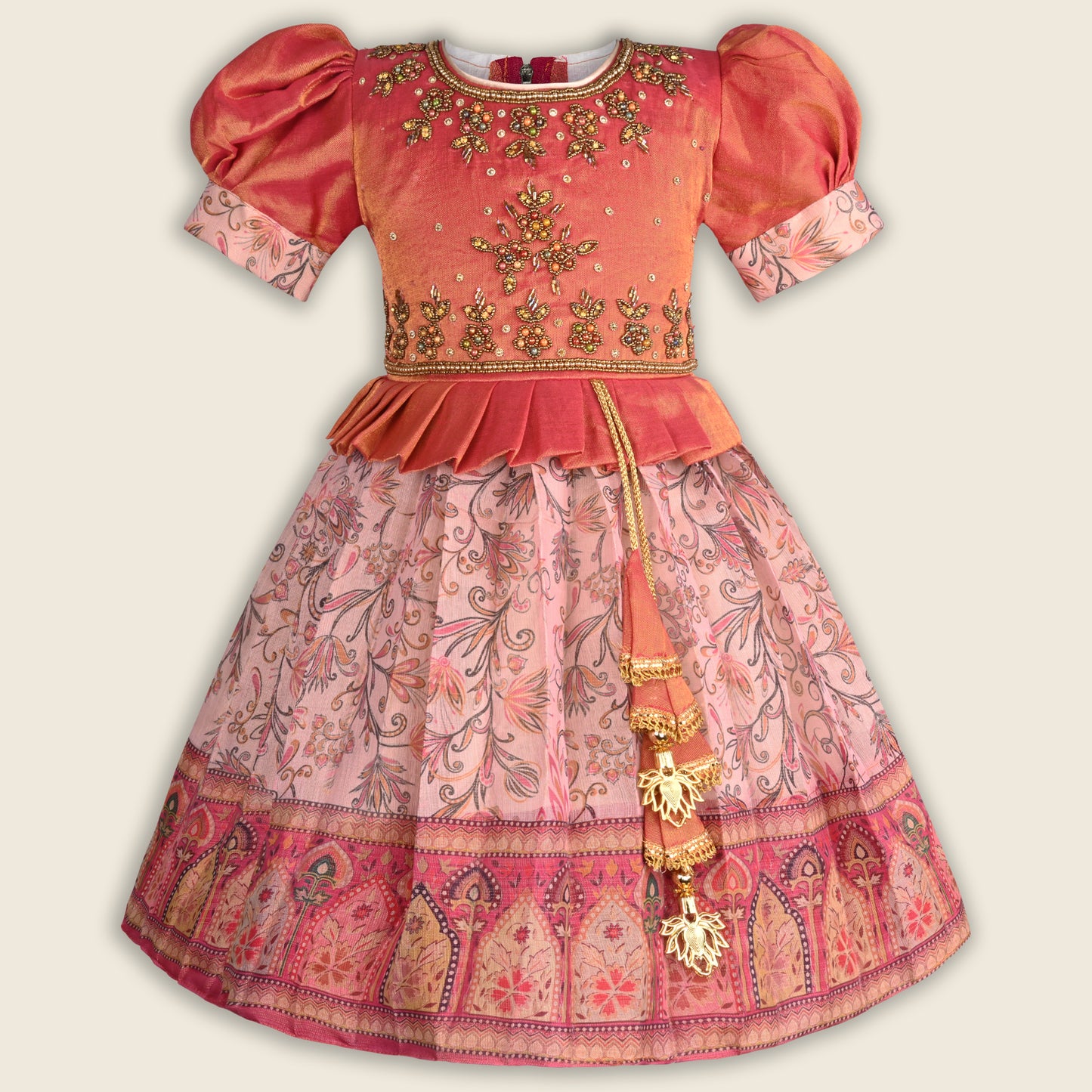 Buy Premium Baby Girls Wedding Dress Online | Festive Girls Frock | Girls Pongal Dress