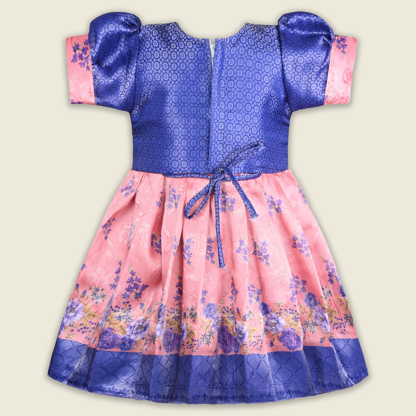 Girls Floral Embroidery Sequin Ethnic Dress