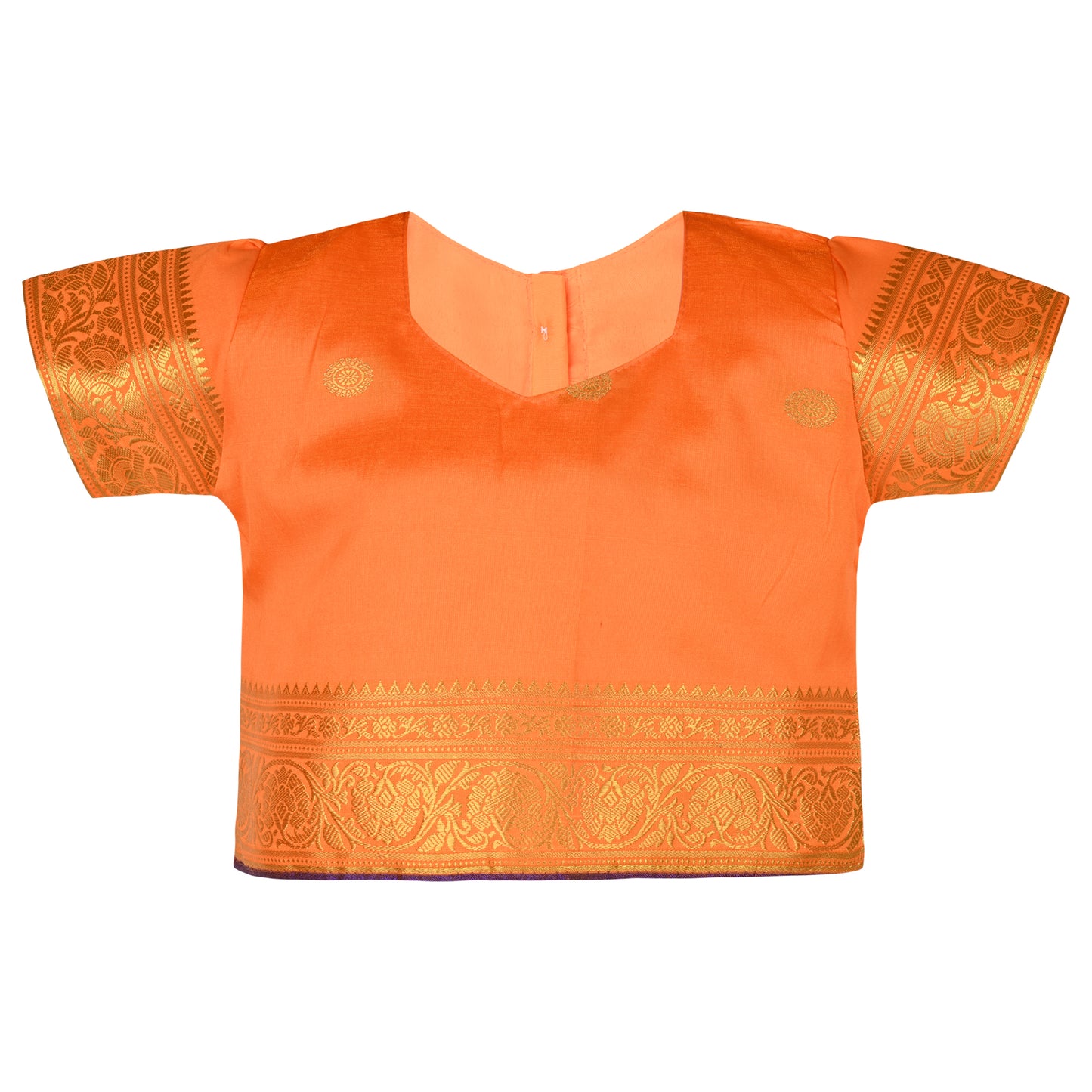 Baby Girls Ethnic Silk Pattu Pavadai Dress | Girls Lehenga Choli