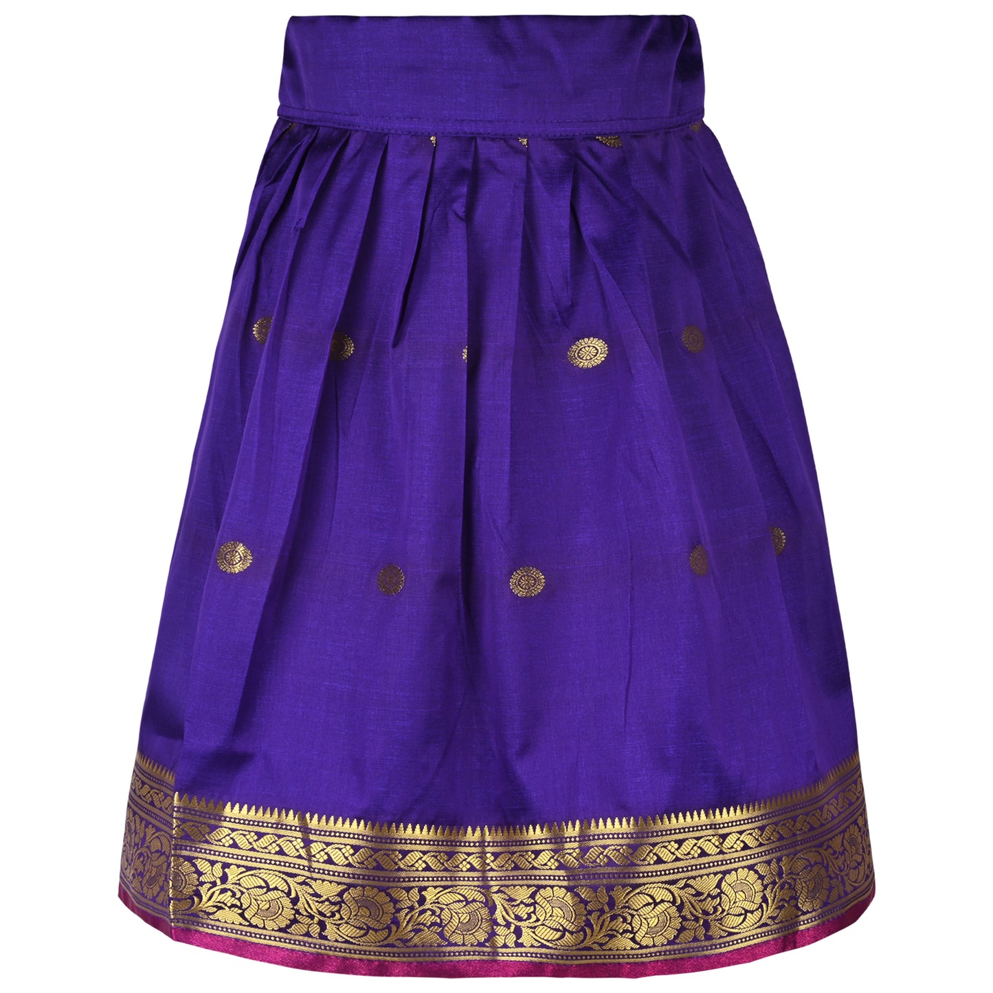 Baby Girls Ethnic Silk Pattu Pavadai Dress | Girls Lehenga Choli