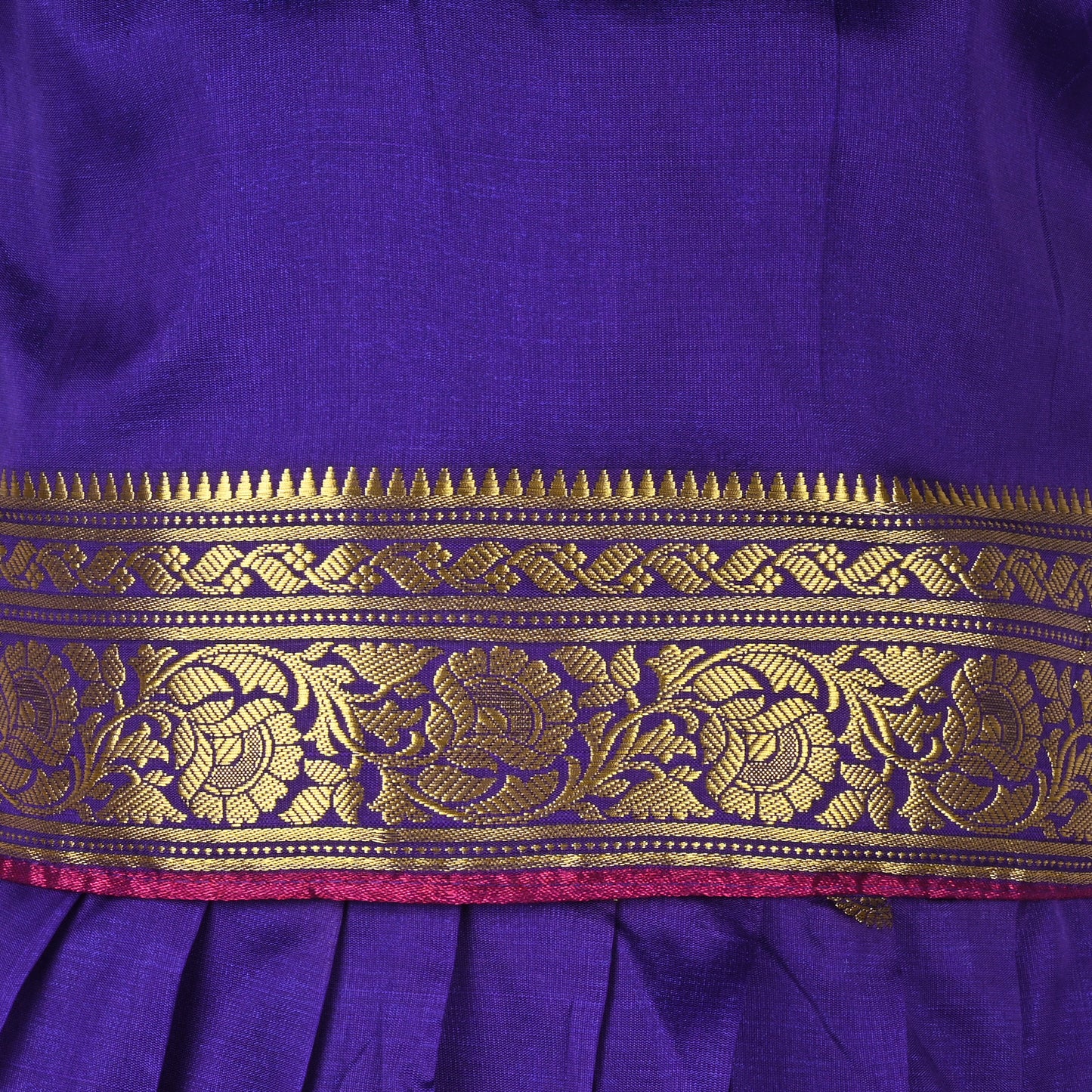 Baby Girls Ethnic Silk Pattu Pavadai Dress | Girls Lehenga Choli