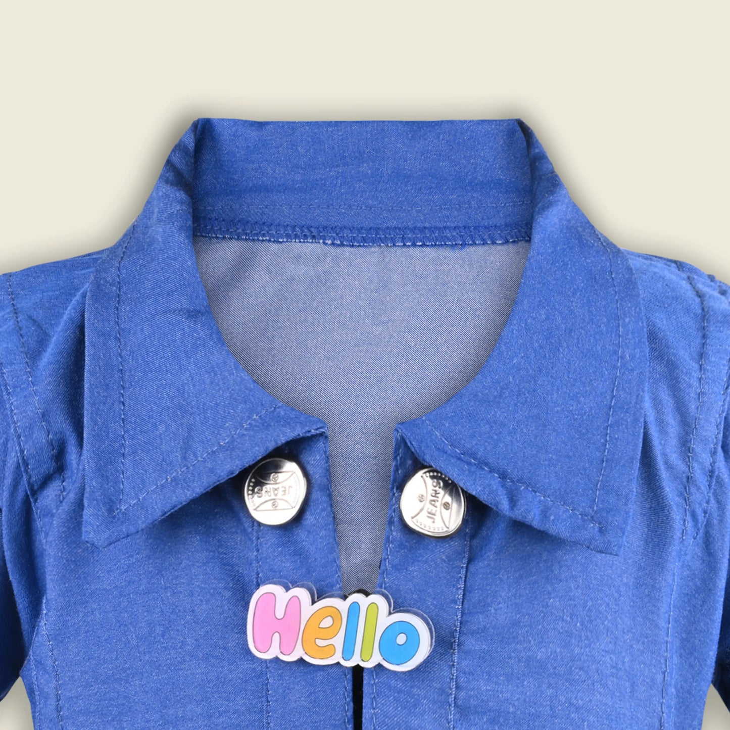Baby Girls Denim Blend Shrug | Stylish Front-Button Jacket | Casual & Party Layering