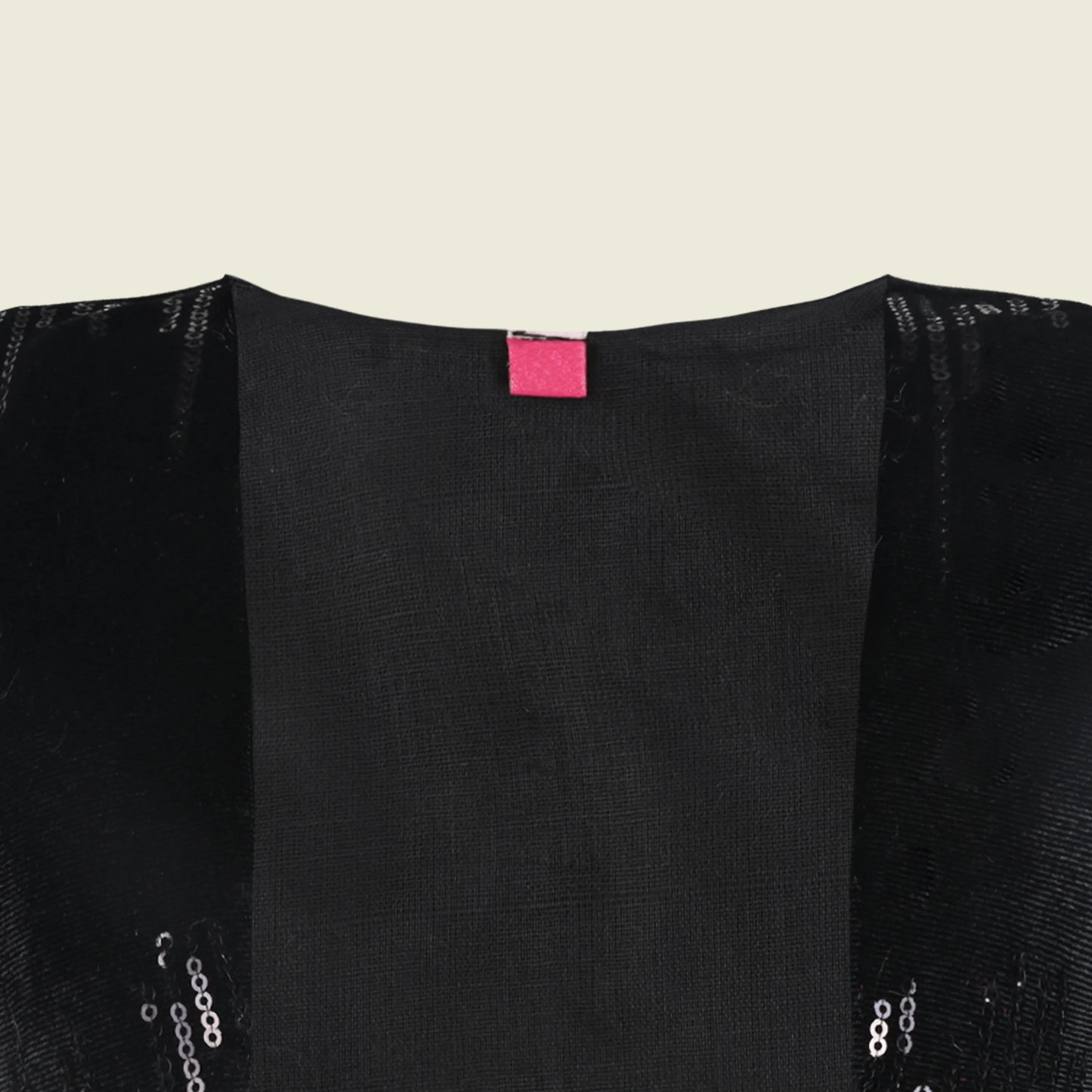 Baby Girls Velvet Party Shrug | Black Velvet Sequin Jacket for Gowns & Ethnic Dresses | Wedding & Festive Wear