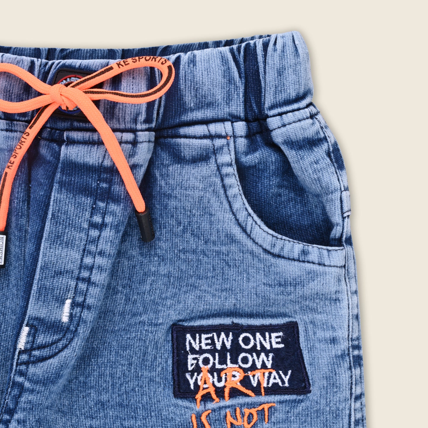 Boys Cotton Elastic Casual Trouser