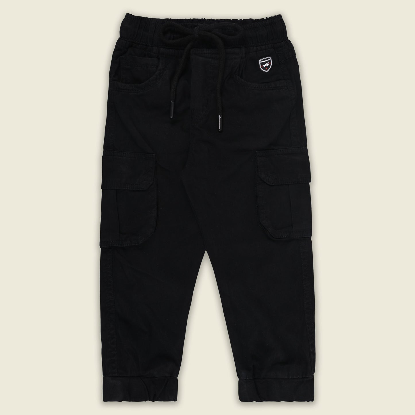Boys Cotton Denim Cargo Joggers – Soft & Stretchable Pants