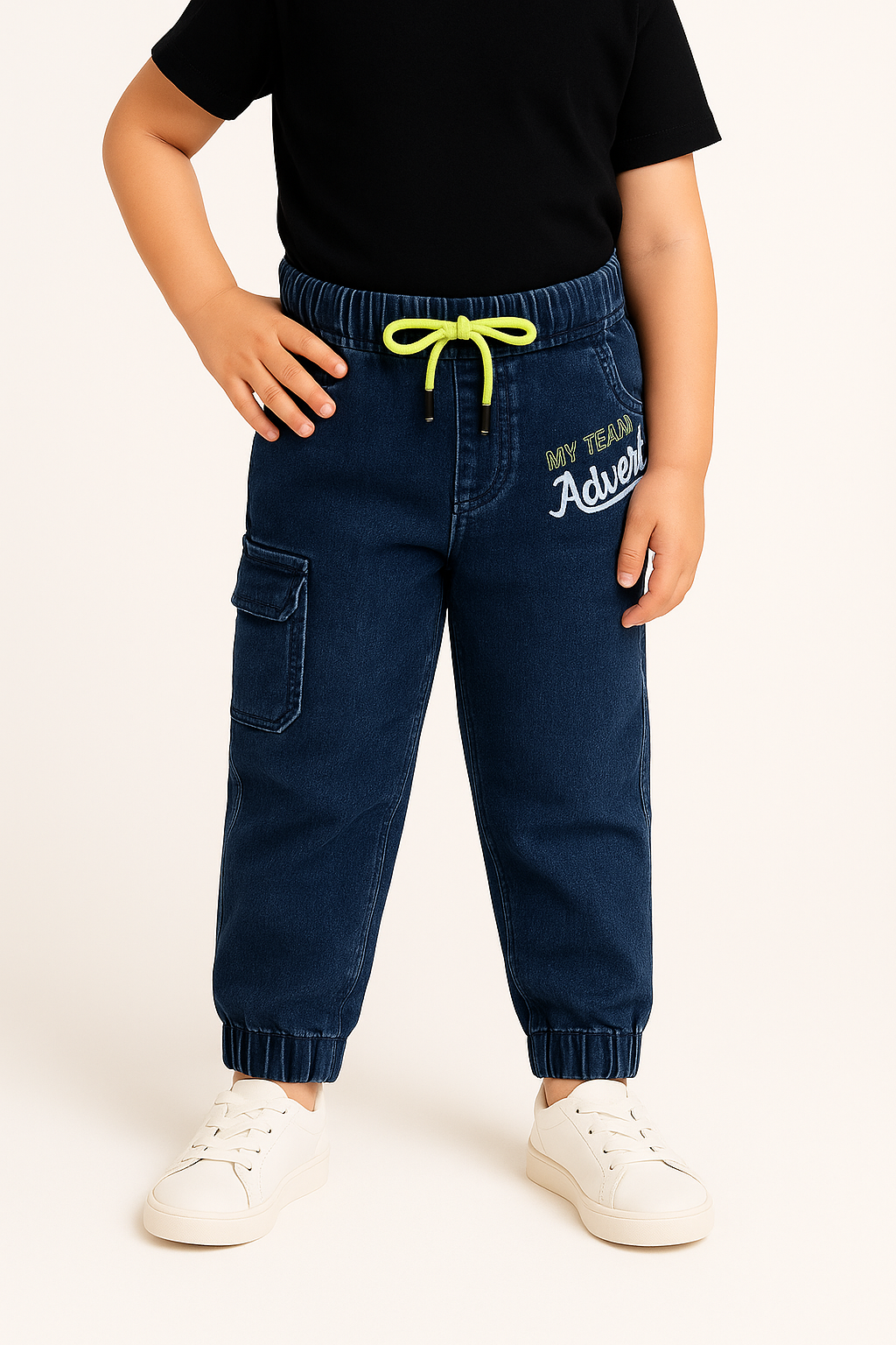 Boys Printed Regular Fit Casual Jeans