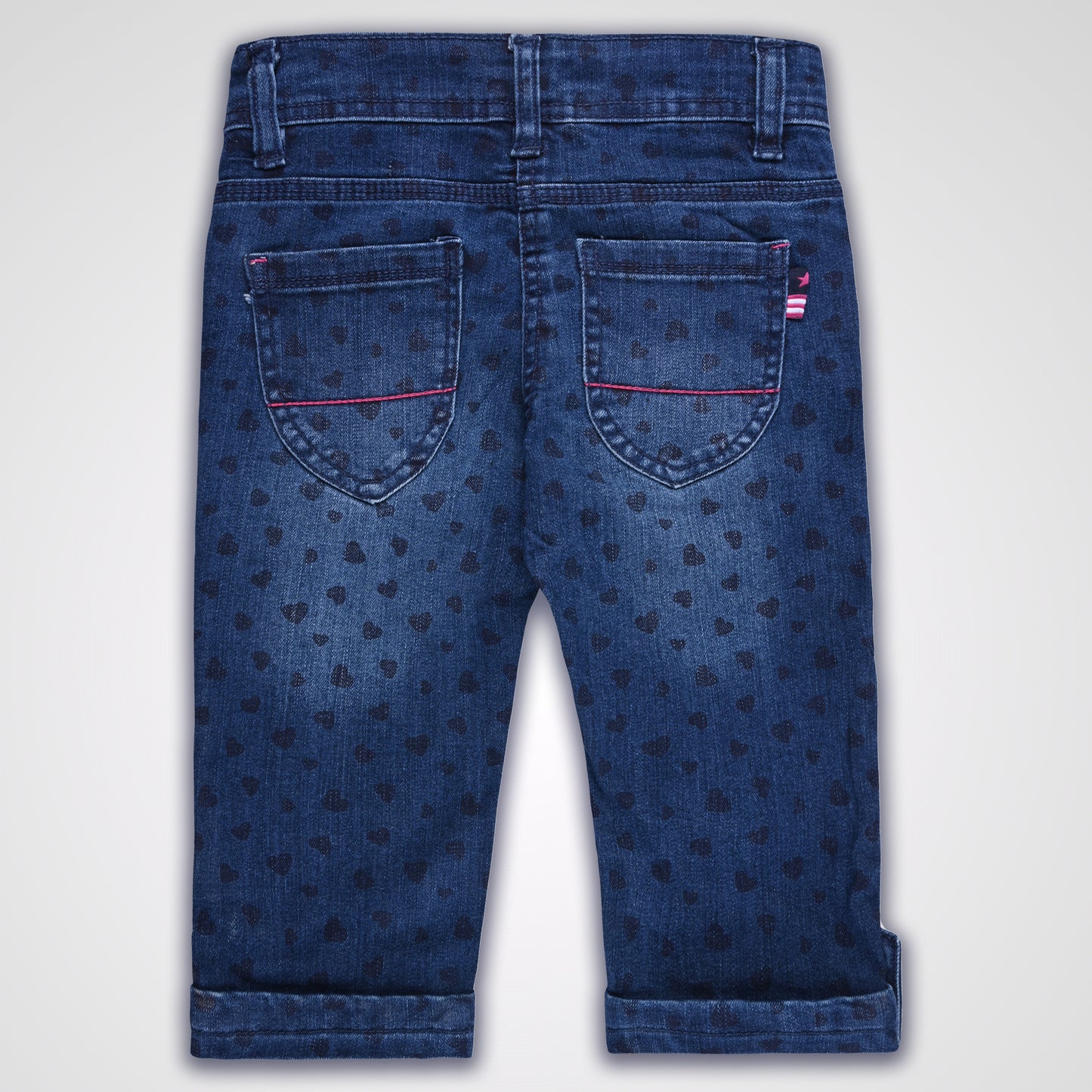 Girls 3/4th Embroidered Jeans