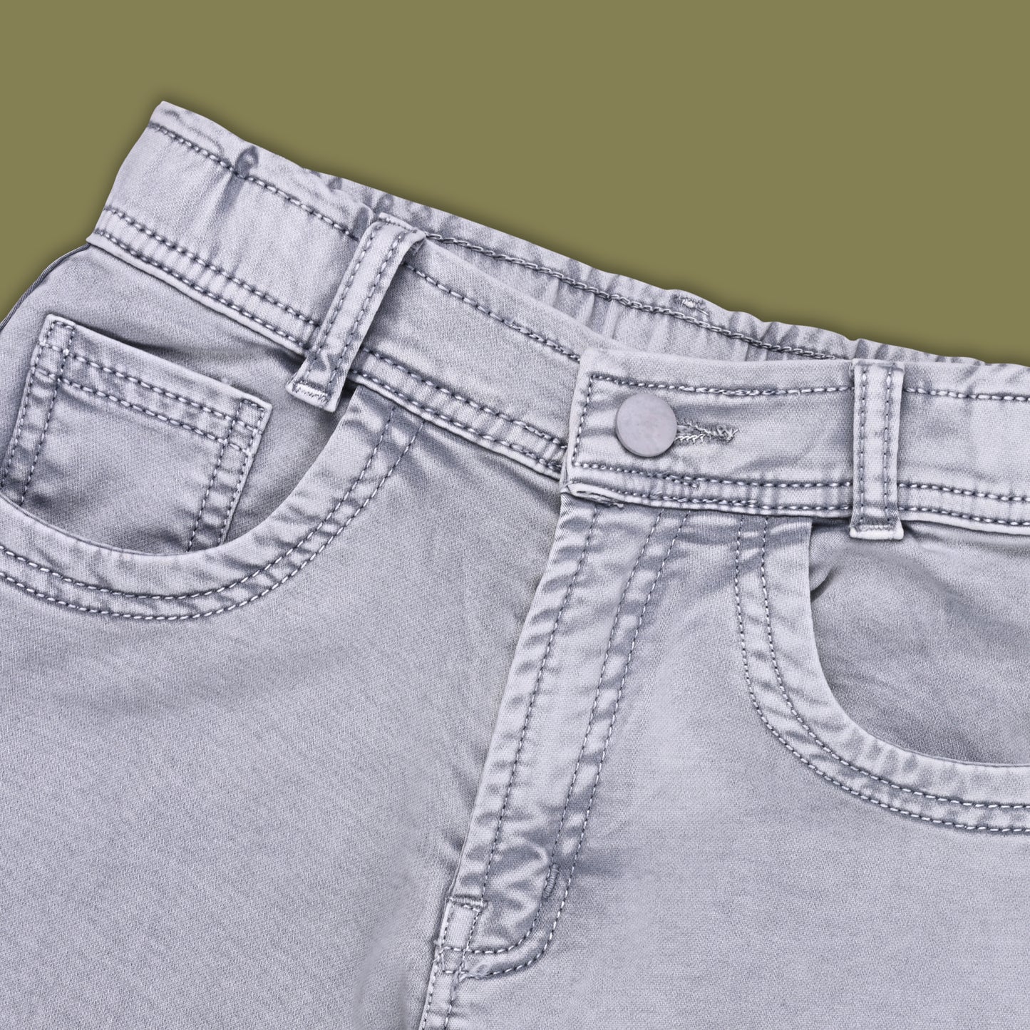 Boys Cotton Elastic Casual Trouser