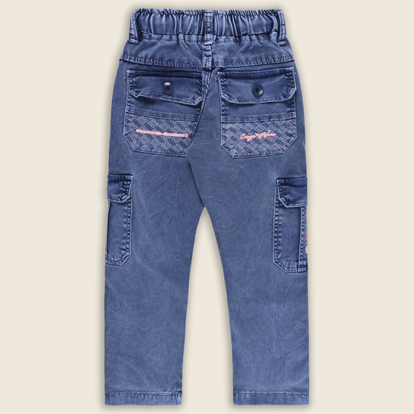 Buy Premium Baby Boys Stylish Cargo Denim Jeans Online