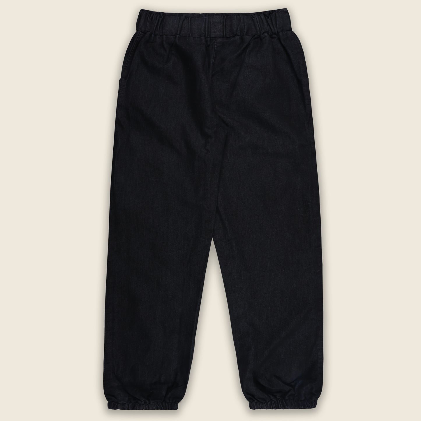 Girls High Waist Denim Joggers