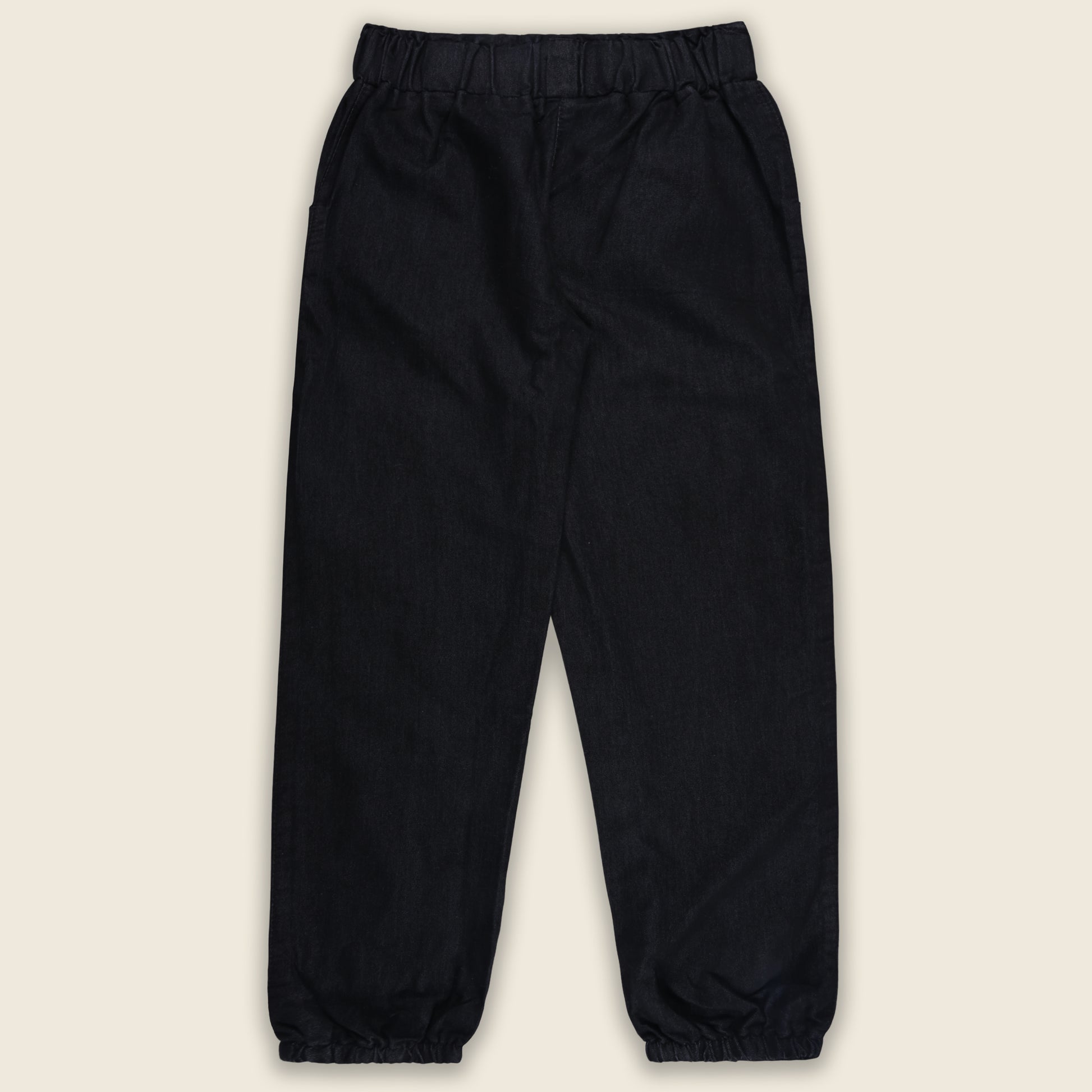 Girls High Waist Denim Joggers