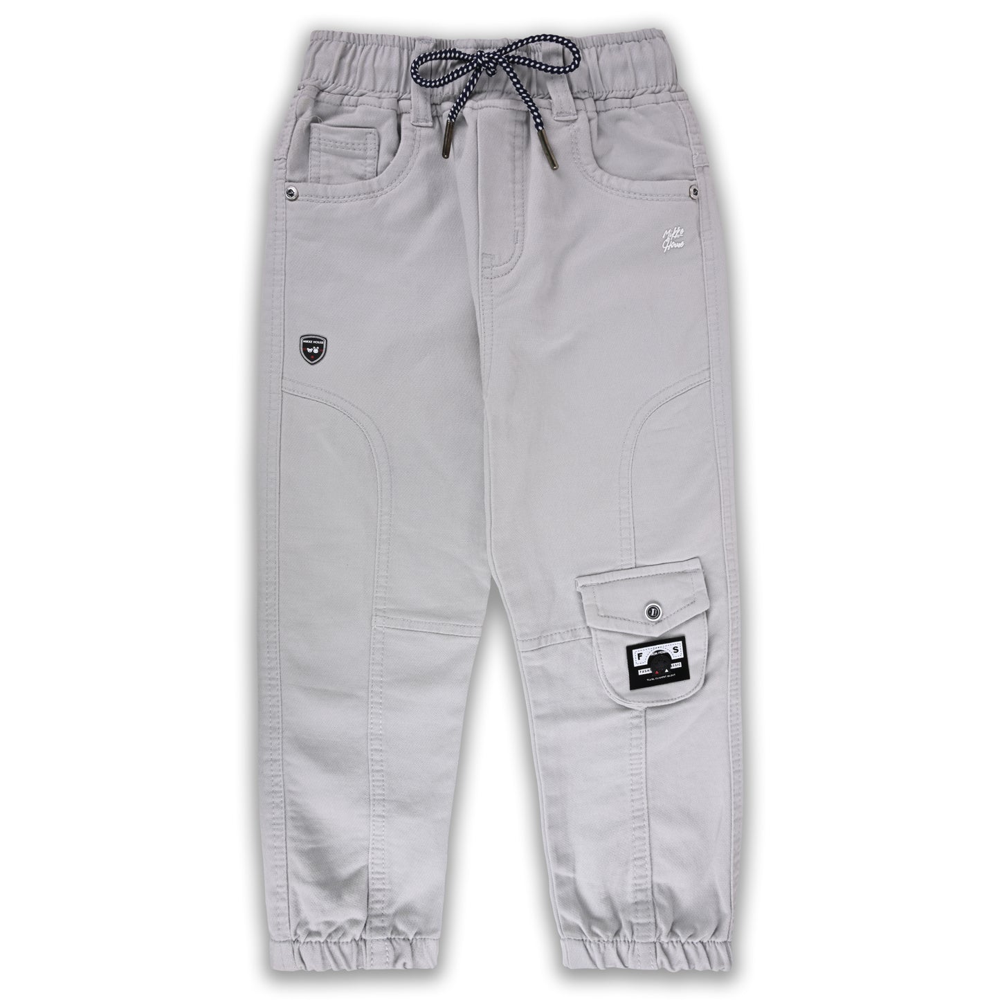 Boys Jogger Fit Solid Jeans